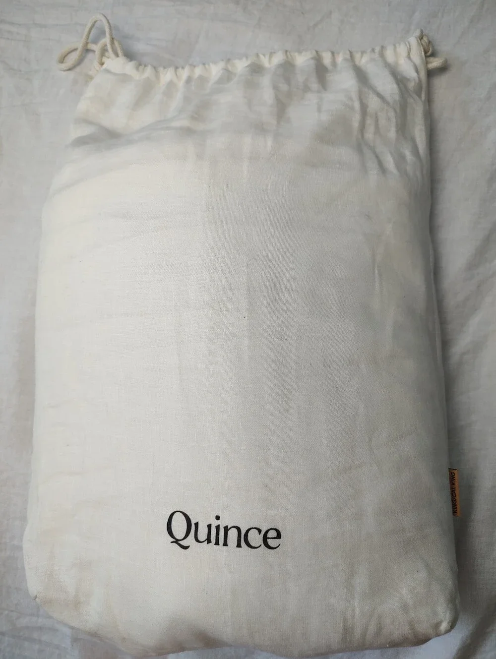 Quince Linen 100% White Duvet Cover Only King Cali